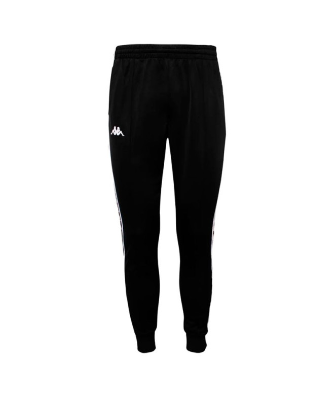 Pantalón Kappa Rastoria Slim 222 Bandas Negro Blanco Hombre