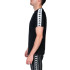 Camiseta Kappa Coen Slim 222 Banda Hombre Negro/Blanco/Negro