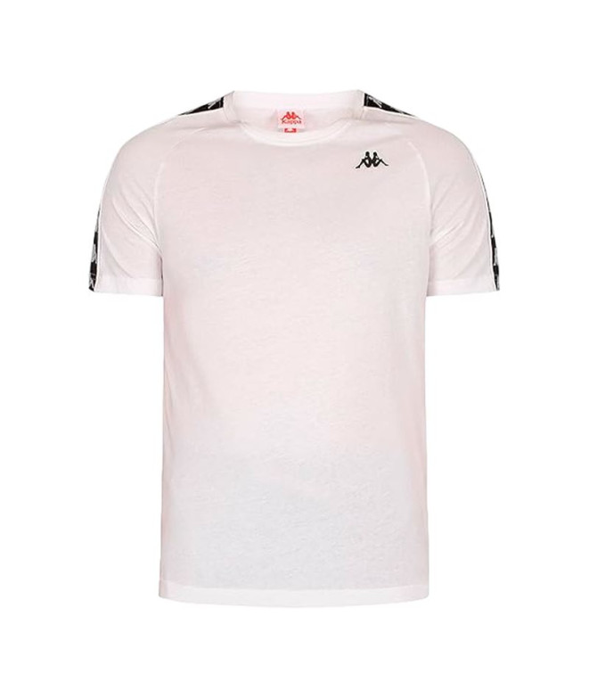Camiseta Kappa Coen Slim 222 Banda Hombre Blanco
