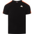 Camiseta Kappa Coen Slim 222 Banda Hombre Negro/Naranja Fluo