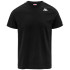 Camiseta Kappa Coen Slim 222 Banda Hombre Negro/Blanco