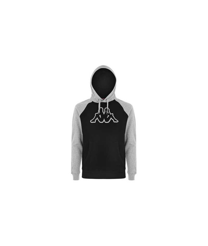 Sudadera Kappa Zaiver Hombre Gris/Negro