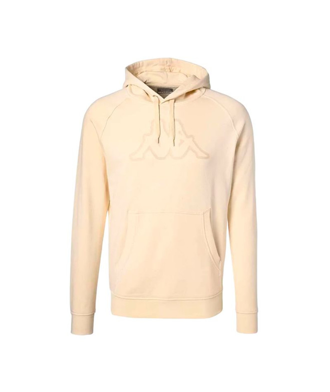 Sweat Kappa Zaiver Korporate Blanc Lait Beige Homme