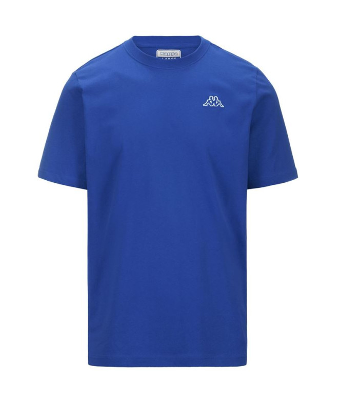 Camiseta Kappa Homem Cafers Slim Azul Royal