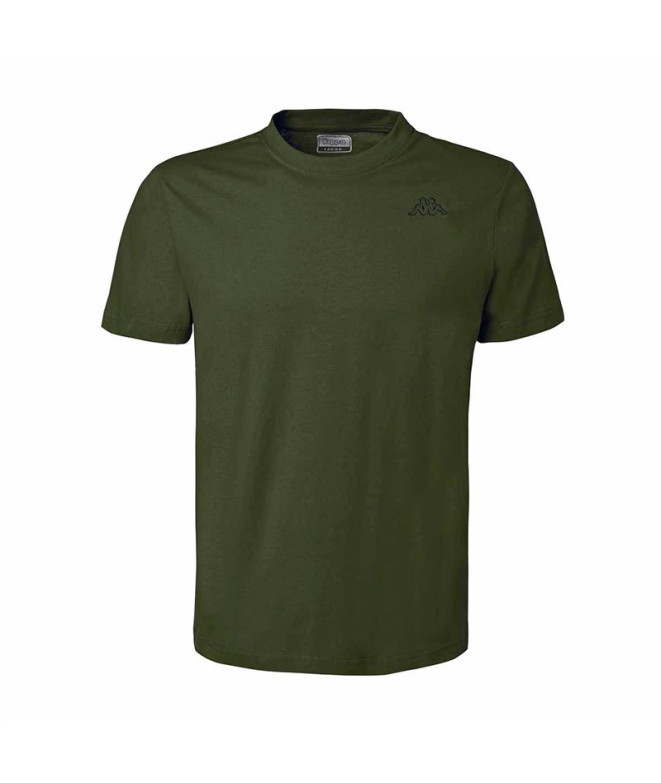 Camiseta Kappa Homem Cafers Slim Verde Oliva Verde África