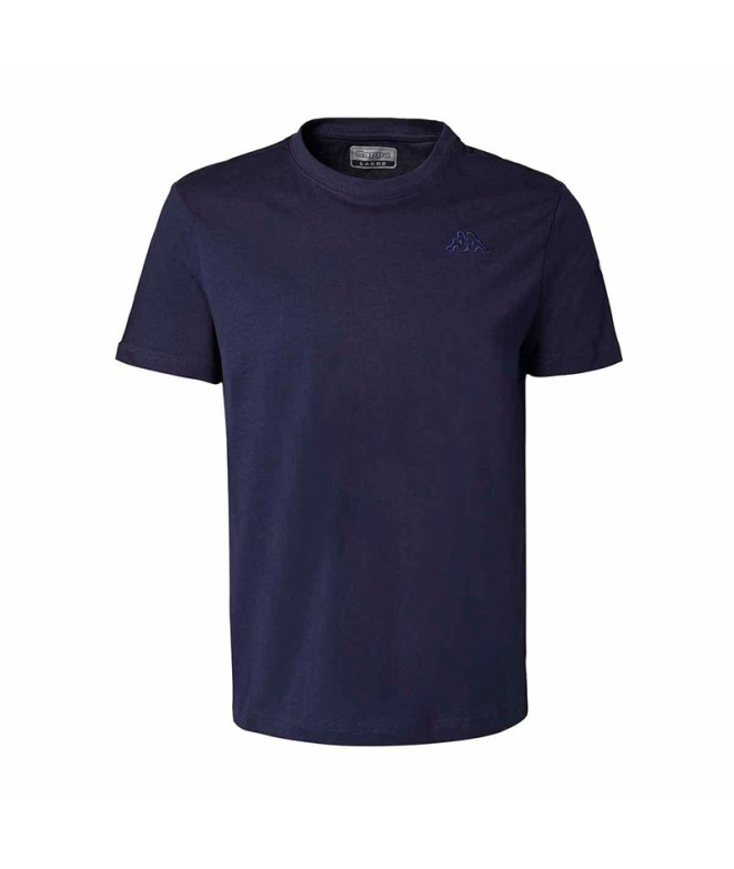 Camiseta Kappa Homem Cafers Slim Azul Marinho Azul Intenso