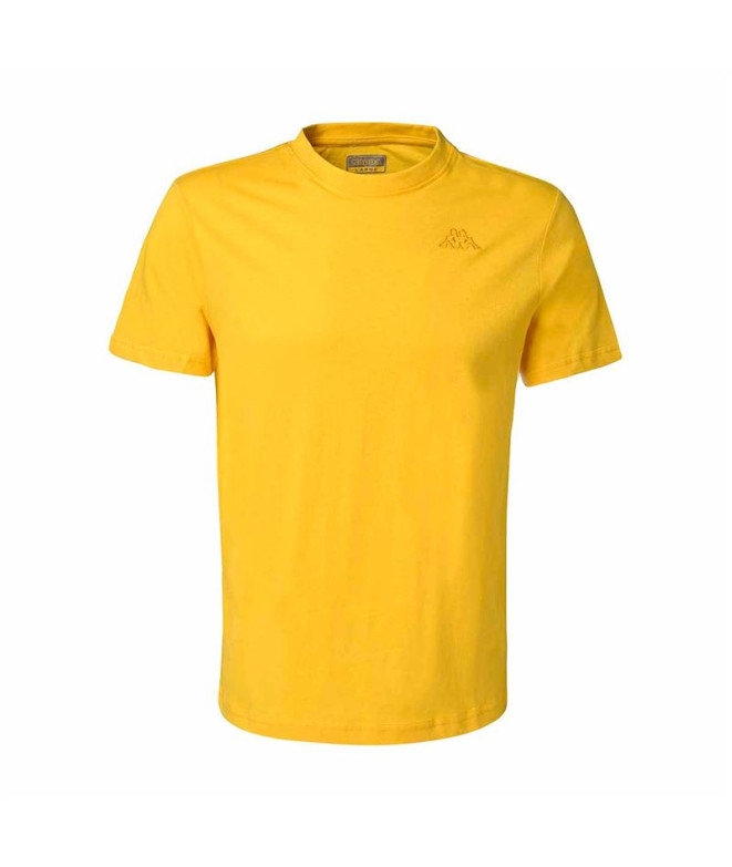 Camiseta Kappa Homem Cafers Slim Korporate Yellow Golden Rod