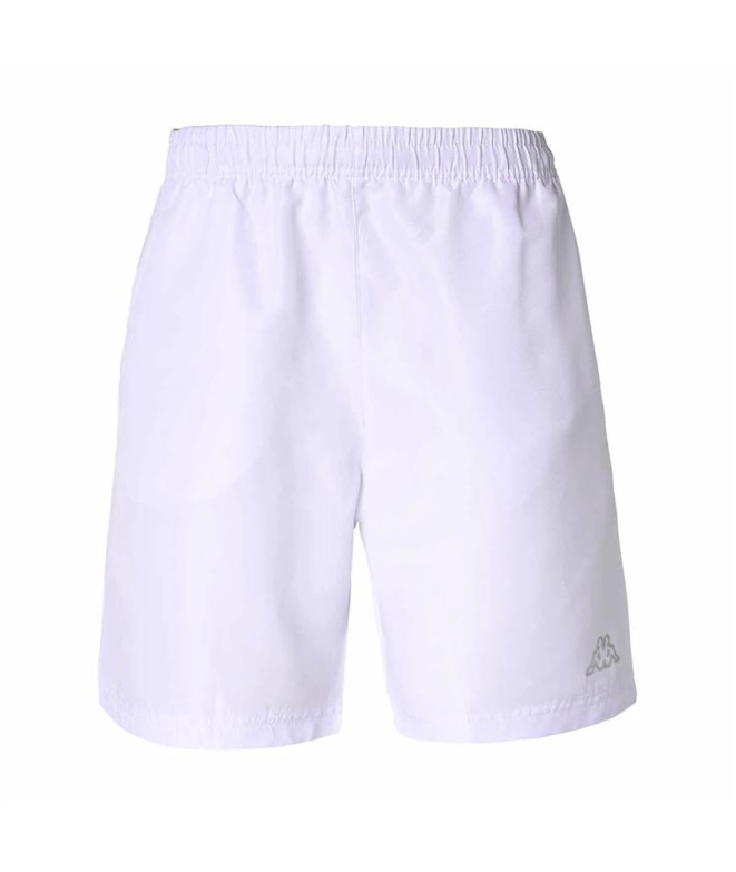 Calça Kappa Homem Kiamon Short Korporate Branco Cinzento