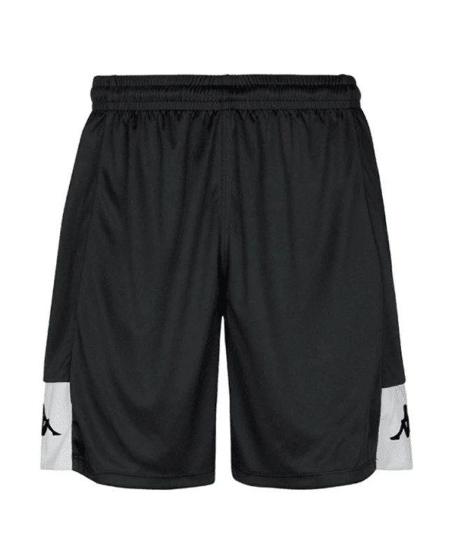 Pantalones de fútbol Kappa Daggo Hombre Negro/Blanco