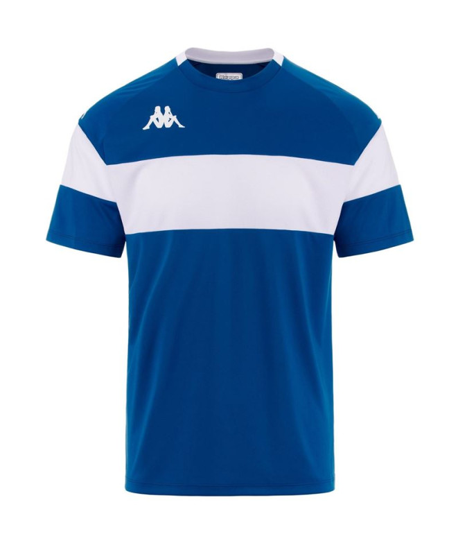 Camiseta Futebol Kappa Homem de Dareto Sapphire Blue White