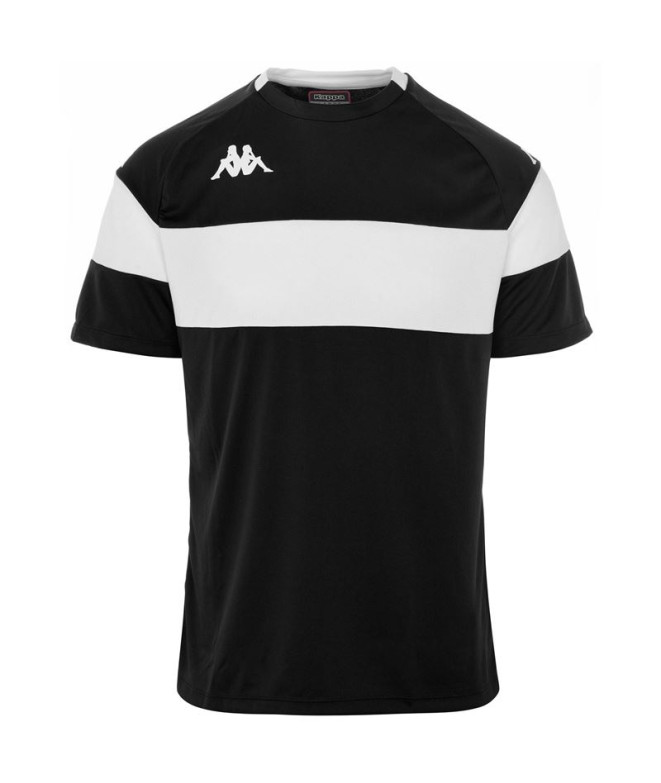 Camiseta Futebol Kappa Homem de Dareto Black White