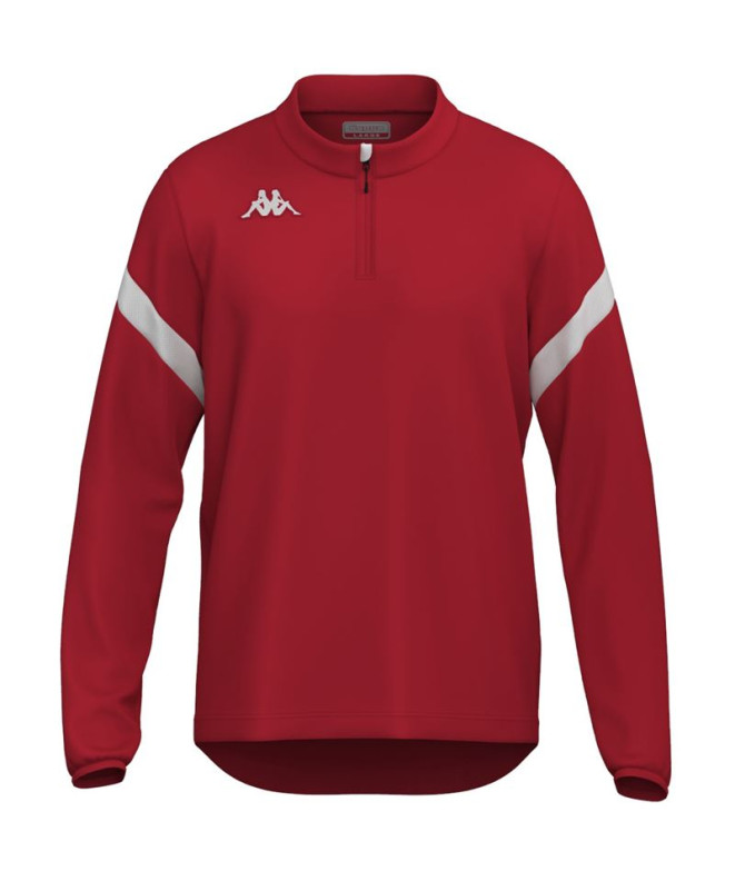 Sweat Fitness Kappa Homme Dolvole Rouge/Blanc