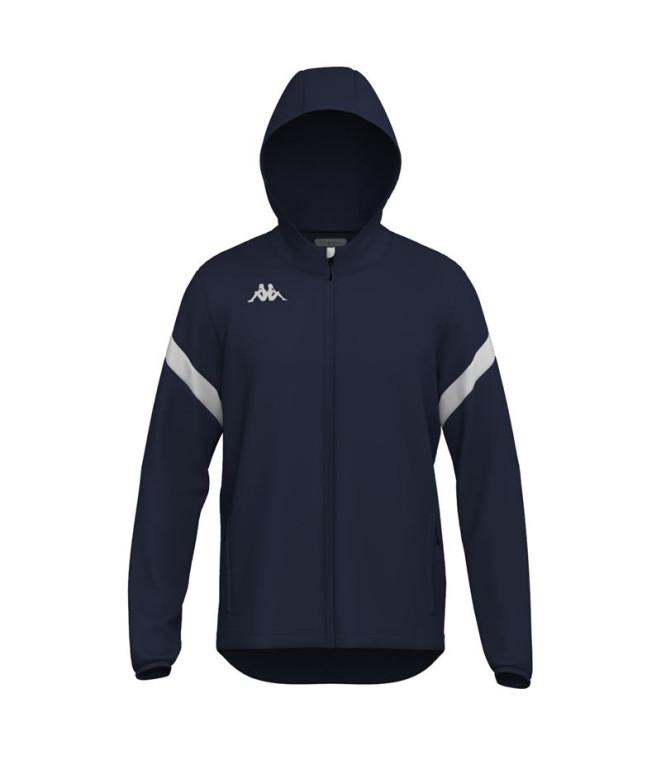 Sweat Fitness Kappa Homme Dolve Bleu Marine/Blanc