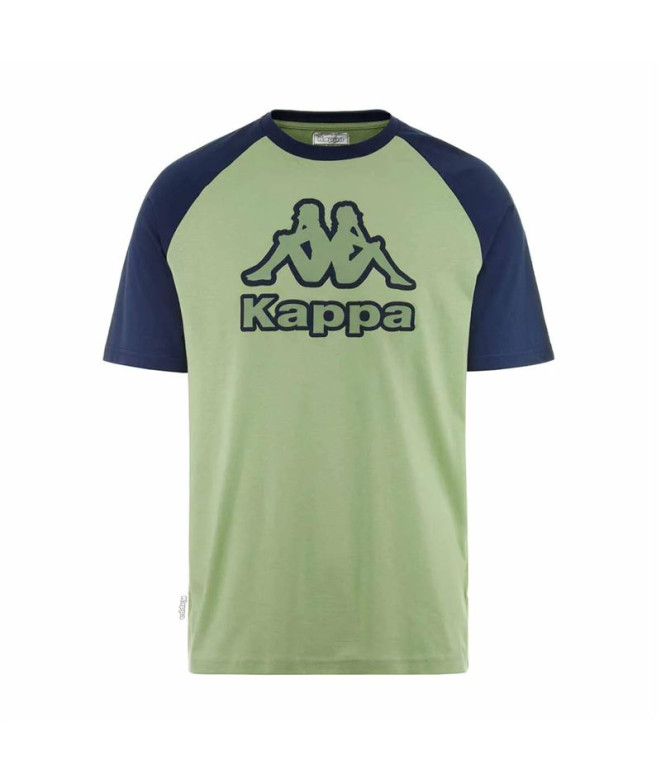 Camiseta Kappa Homem T-shirt Frus Verde-salva/azul-marinho