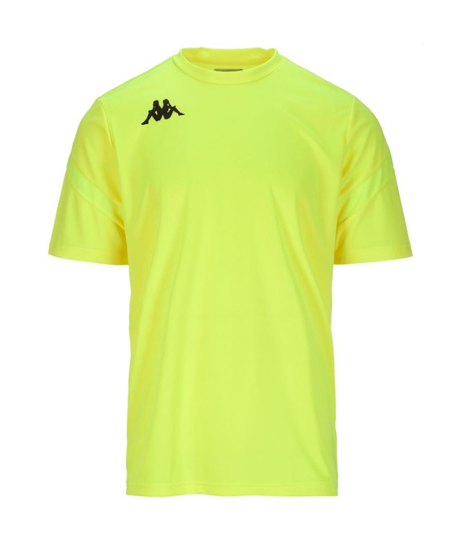 Camiseta de Fútbol Kappa Dovo Hombre Neon Yellow