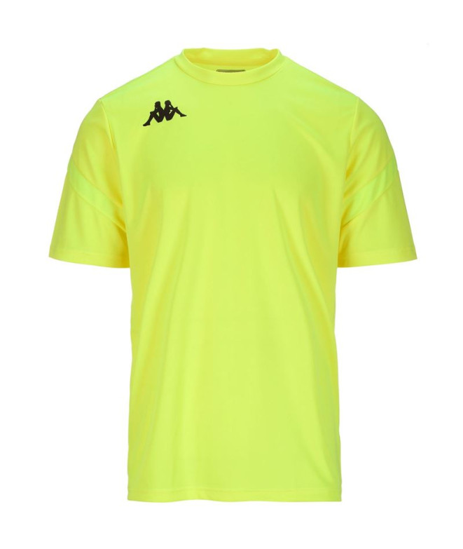 Camiseta Futebol Kappa Homem de Dovo Neon Yellow