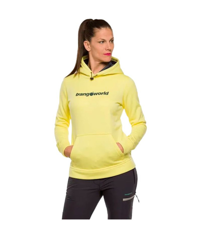 Sweat Trangoworld Femme Poppi Jaune/Gris