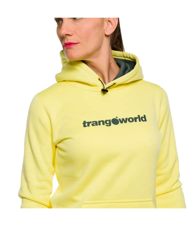 Sweat Trangoworld Femme Poppi Jaune/Gris
