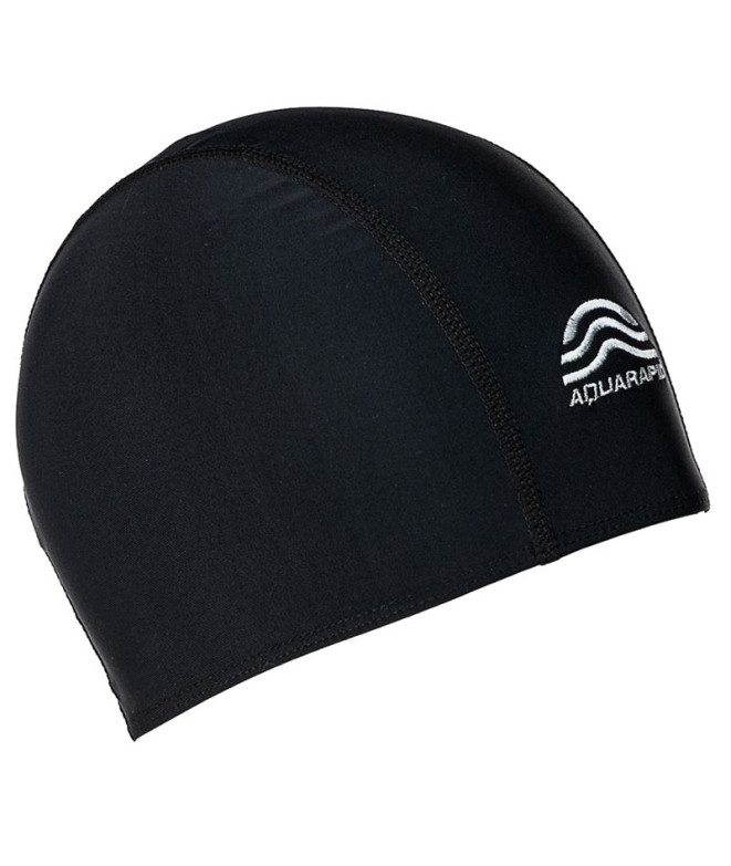 Bonnet Natation par Aquarapid Cuffia Lycra Bol Nero Sr