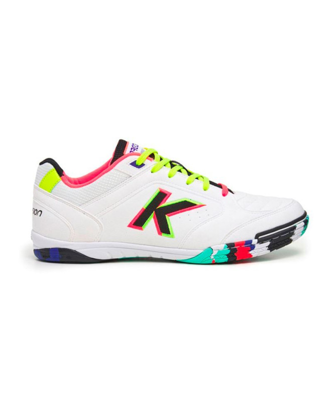Zapatillas de Futbol Sala Kelme Precision Hombre Blanco y Negro