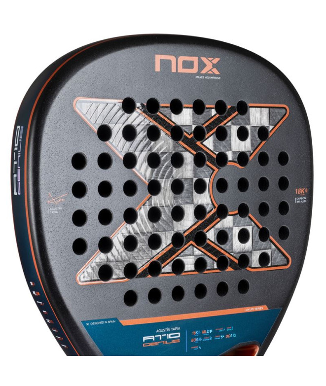 Pala de Pádel Nox AT10 Genius Attack 18K Alum...