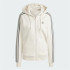 Veste adidas Femme Essentials 3-Stripes Full-Zip Fleece Hoodie Beige