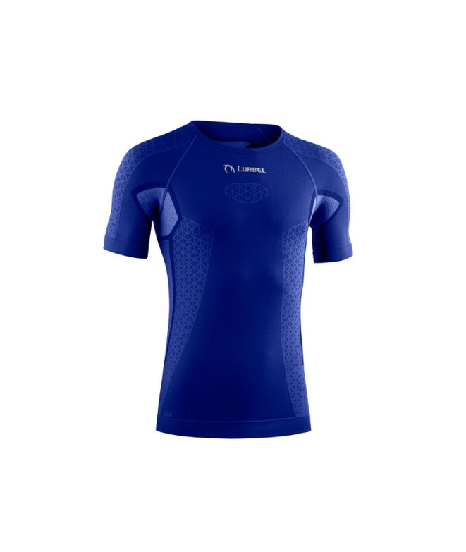 Camiseta Running Lurbel Homem by Cristallo Manga curta Azul Royal