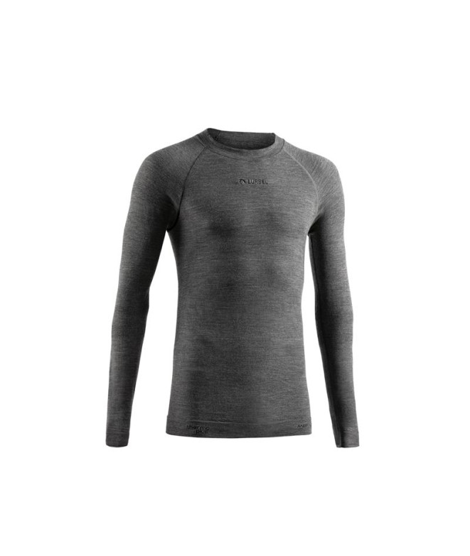 Camiseta de Running Lurbel Merino Long Sleeves Hombre Gris
