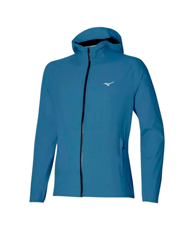 Casaco Trail Mizuno de Impermeável 20K ER Azul Homem