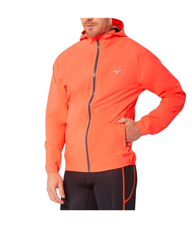 Veste Trail Mizuno de Waterproof 20K ER Orange Homme