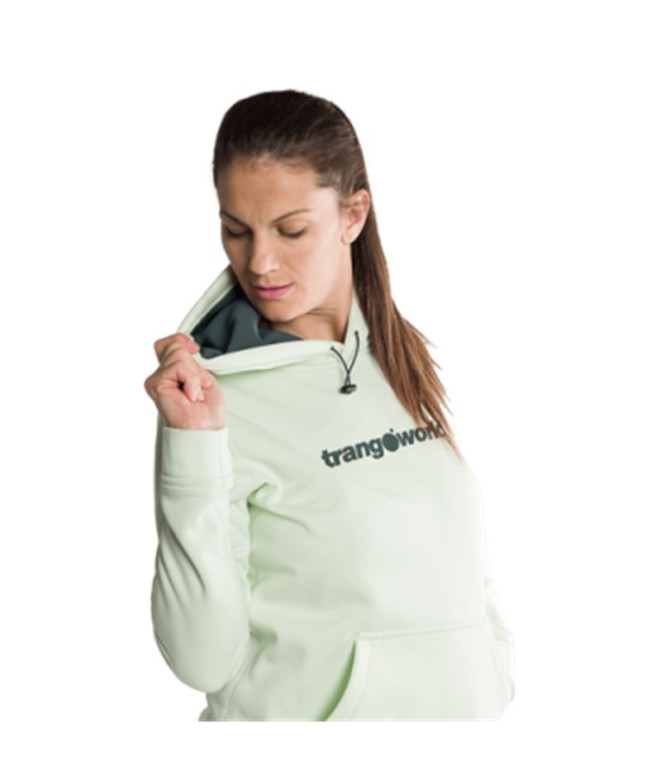 Sweat Trangoworld Femme Poppi blanc/feuilles...