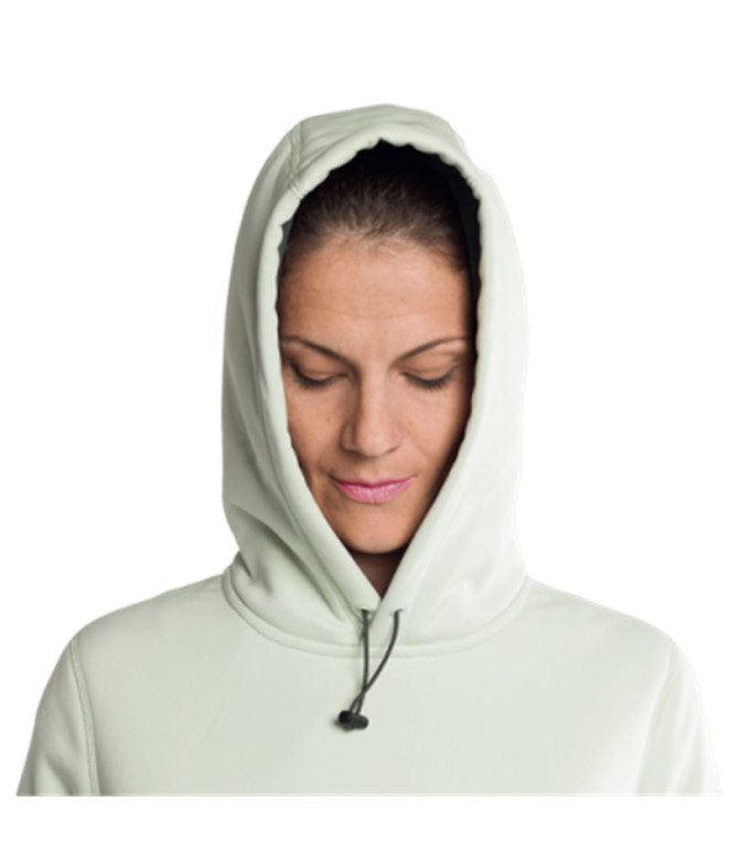 Sudadera Trangoworld Poppi Mujer Blanco/Verde Hoja