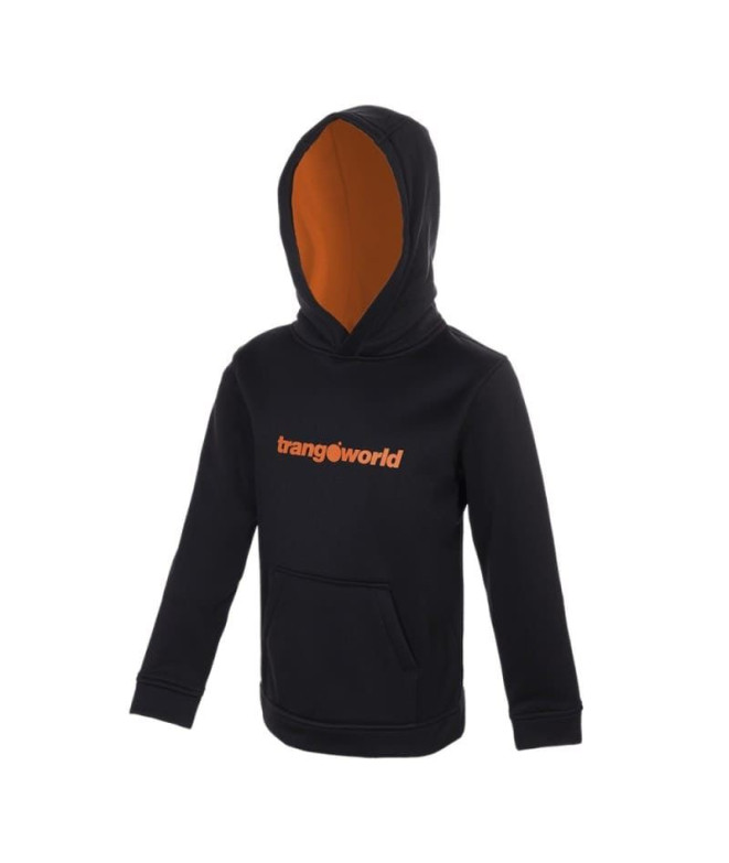 Sweat Trangoworld Enfant Kura Noir/Orange Rouge