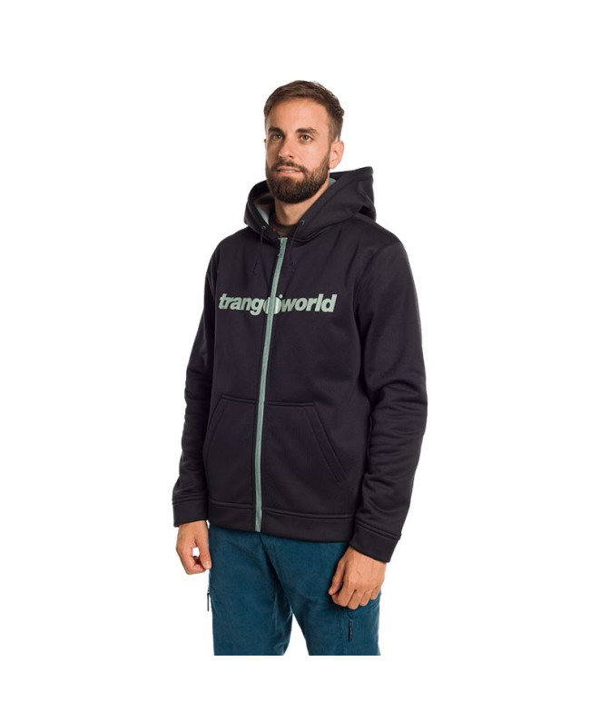 Veste Trangoworld Homme Drap Ripon noir/vert