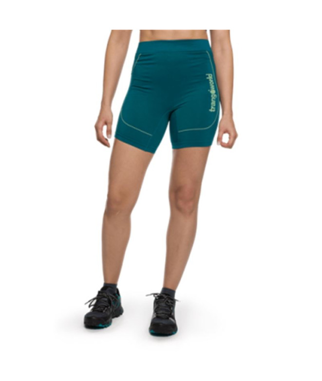 Pantalon Trail Trangoworld de Pant. Femme Short Jarret Vert foncé