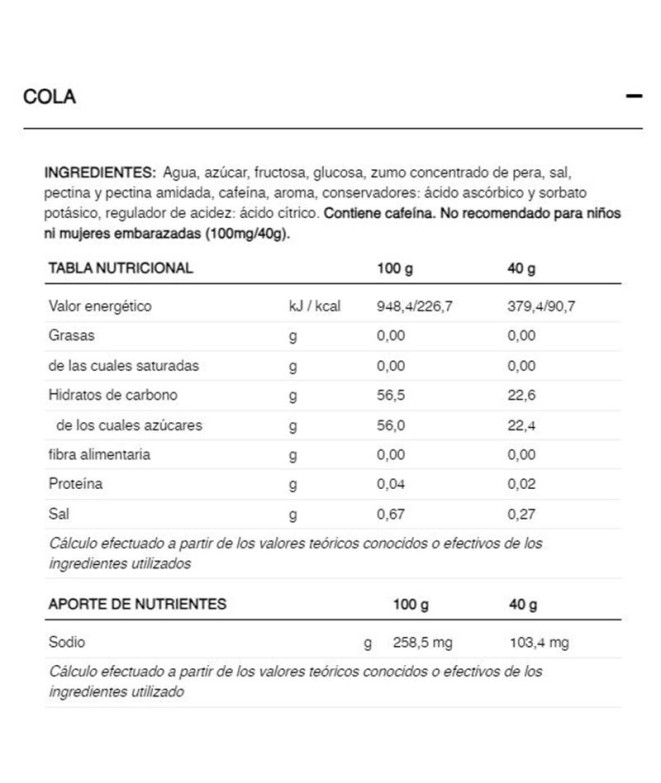 Gel energético 226ERS Hydrajelly 40g Cola