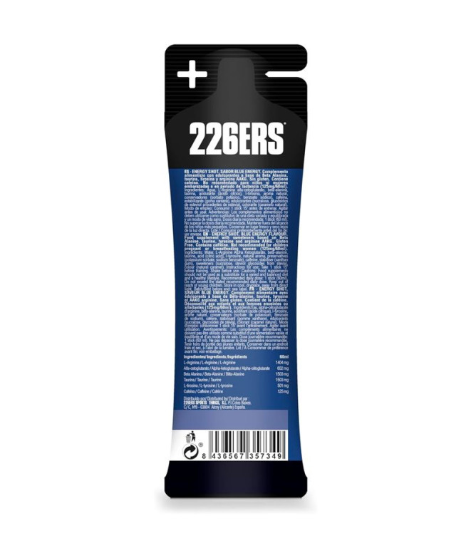 Bebida 22ERS Energy Shot Stick 60 ml Blue...