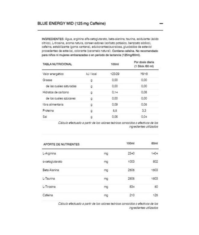 Bebida 22ERS Energy Shot Stick 60 ml Blue...