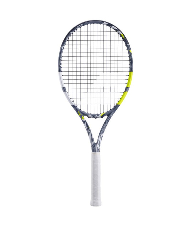 Raquete Tênis Babolat de Evo Aero Lite S Branco/Cinza/Amarelo