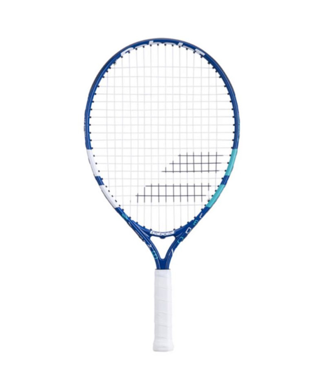 Raquete Tênis Babolat Infantil de Jr 21 Wim S Branco/Azul