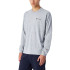 Camiseta Champion Homem T-shirt de manga comprida com gola redonda Cinzento