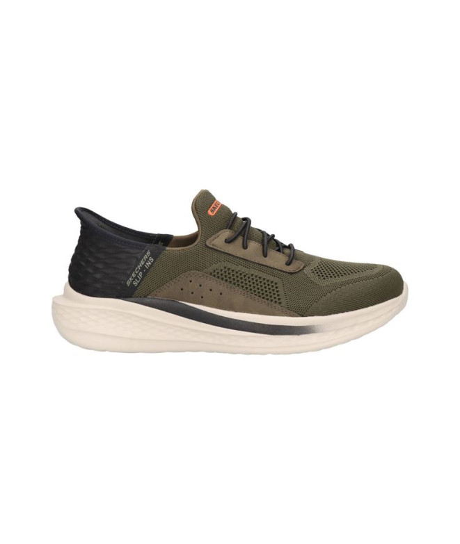 Chaussures Skechers Slade Vert olive Homme