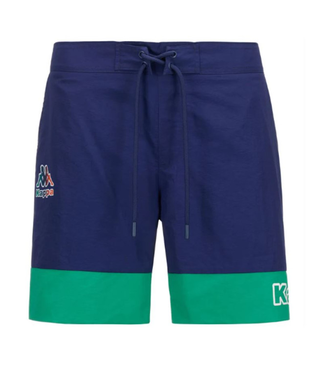 Bañador Kappa Fuxom Hombre Azul Medieval/Verde Grass