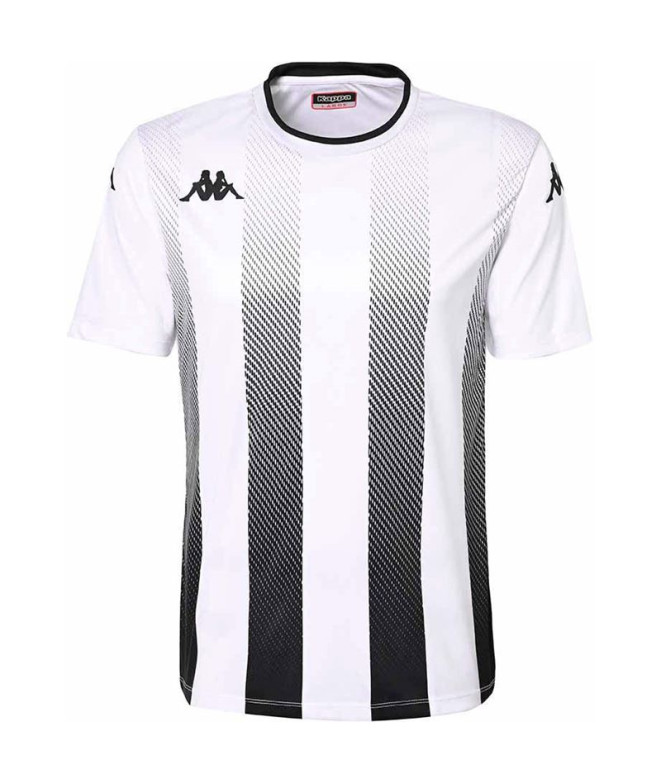 Camiseta Fútbol Kappa Bugo Hombre Blanco/Negro