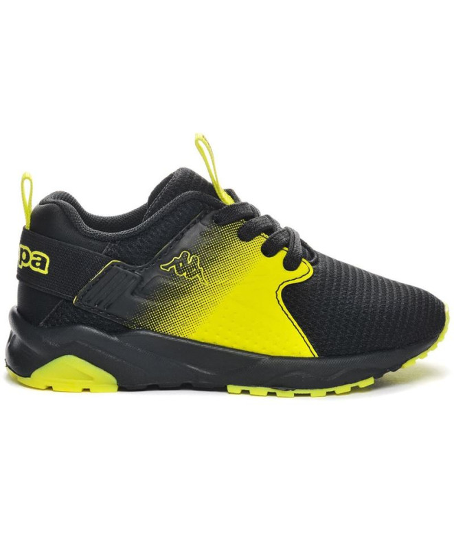 Zapatillas Kappa San Puerto El Inf Bb Infantil Negro/Amarillo Neon