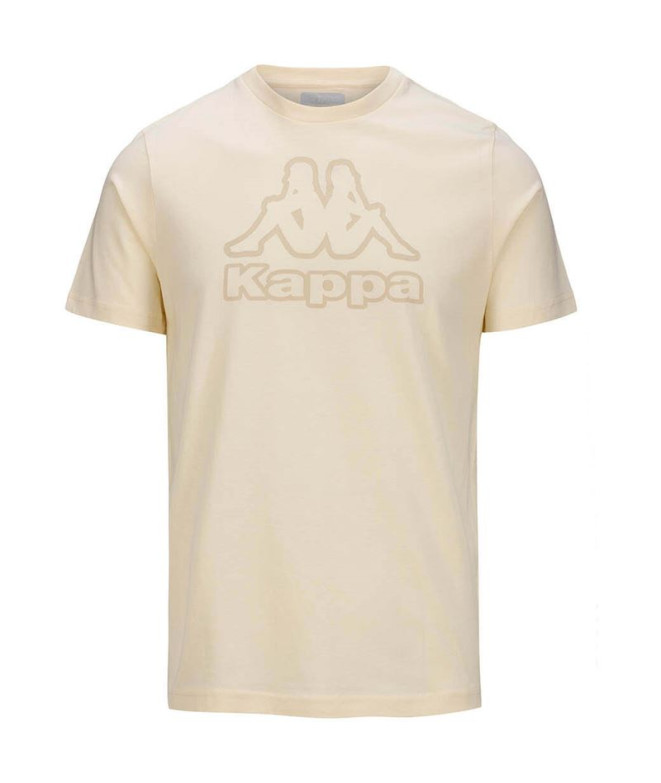 Camiseta Kappa Homem Cremy Branco Leite/Bege