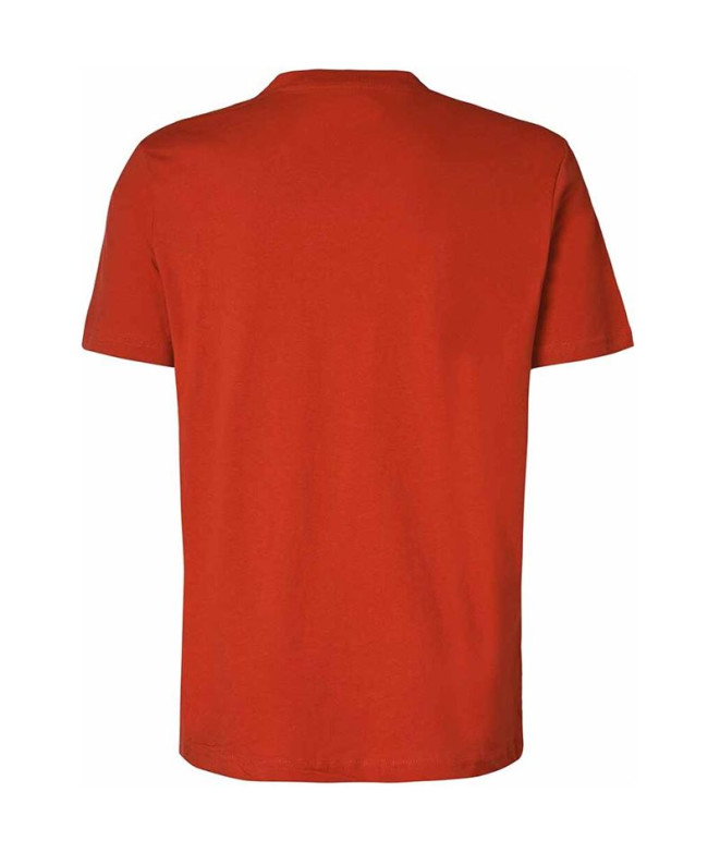 T-shirt Kappa Cremy Korporate Red Mid Coral Homme