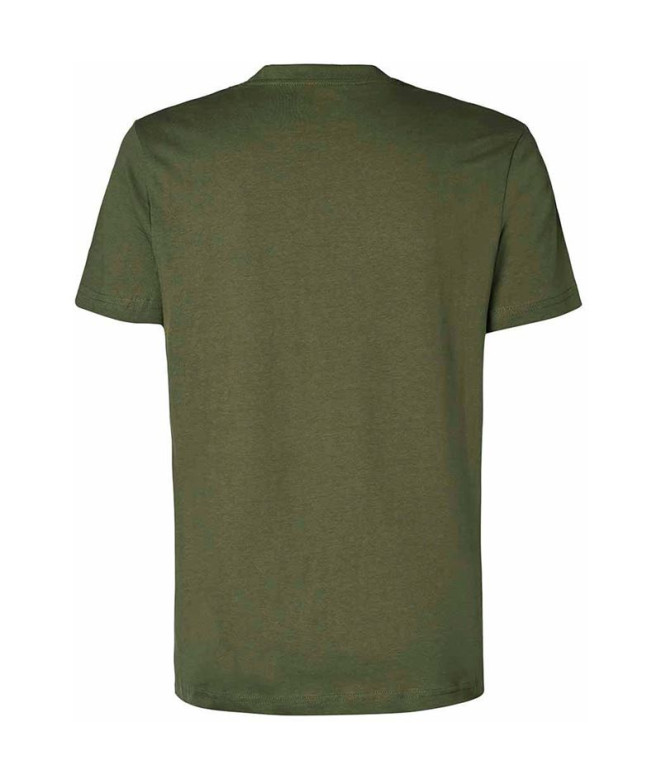 Camiseta Kappa Cremy Korporate Verde Azeitona...