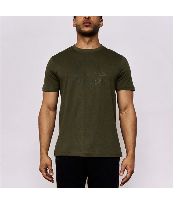 Camiseta Kappa Cremy Korporate Verde Azeitona...