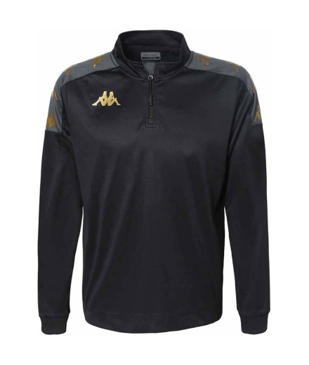 Sudadera Fitness Kappa Gassolo Hombre Negro/Gris Dk